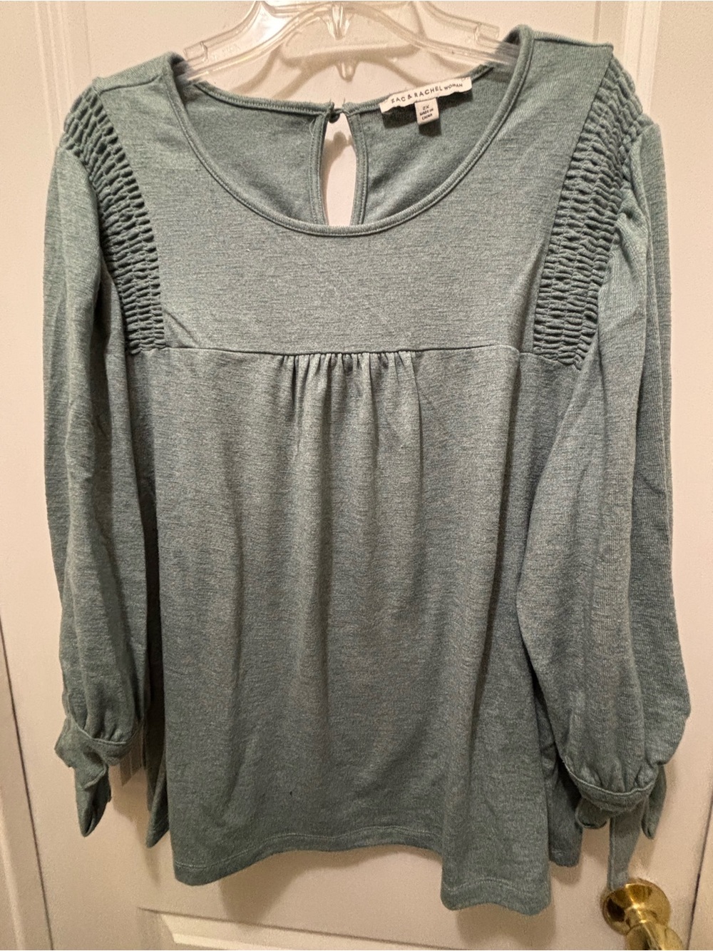 Zac & Rachel Sage Green Ribbed Tank Top